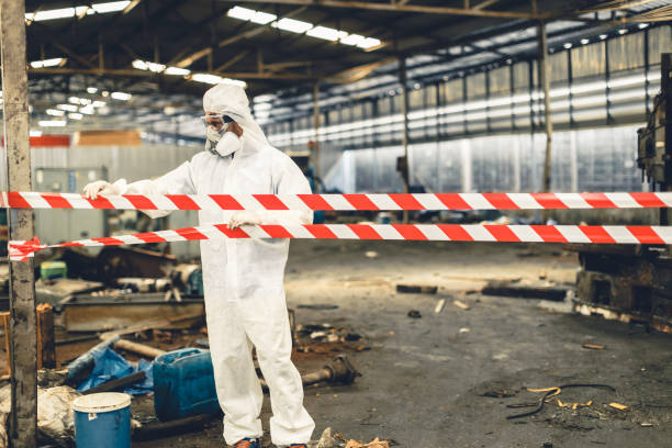 Professional Biohazard technician working in Johnson, AR